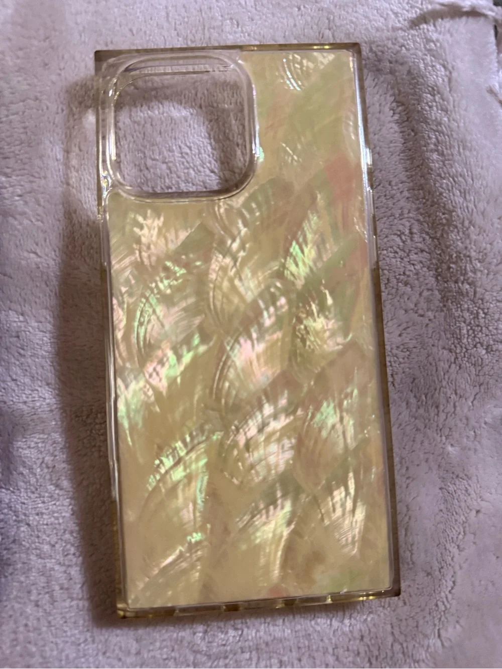Iridescent Yellow Pearl Phone Case - FLAUNT
